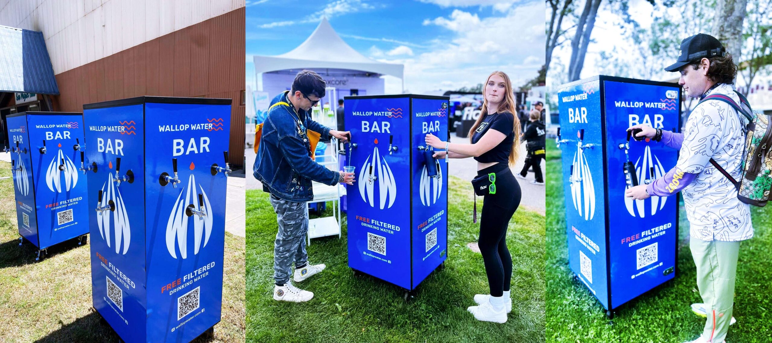 WALLOP WATER Monster Bar Hydration at X-Games California