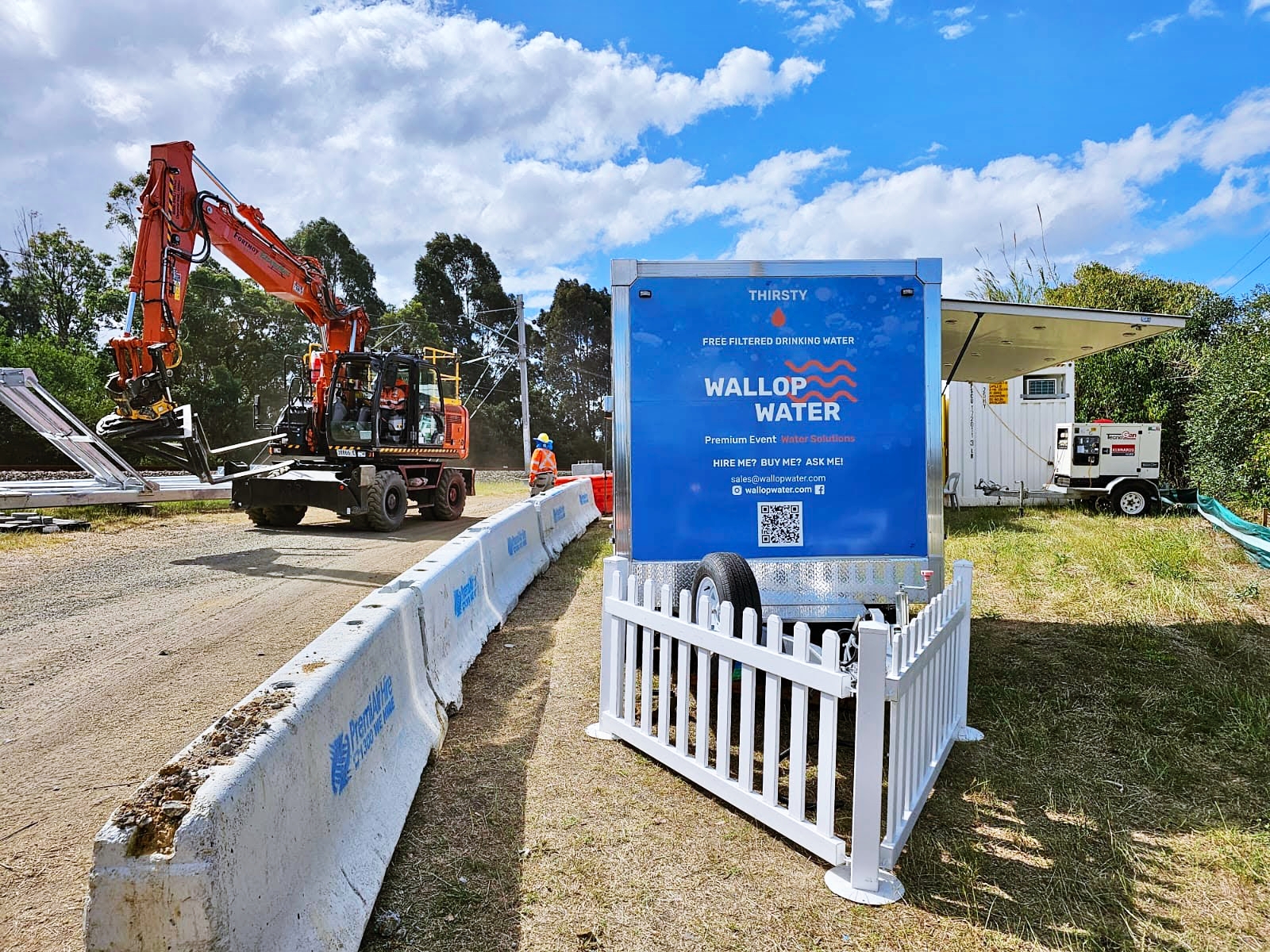 WALLOP WATER provides a dependable source of chilled, filtered water, effectively reducing the need for single-use plastic bottles at the construction site