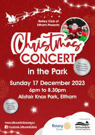 Nillumbik Shire Council - Eltham Christmas Concert 2023 event banner