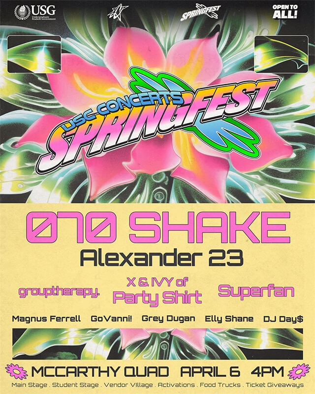 Spring Fest USC - event poster