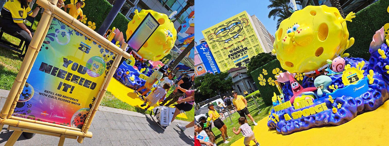 SpongeBob Fountain of Positivity's vibrant and playful design made it a perfect backdrop for memorable snapshots