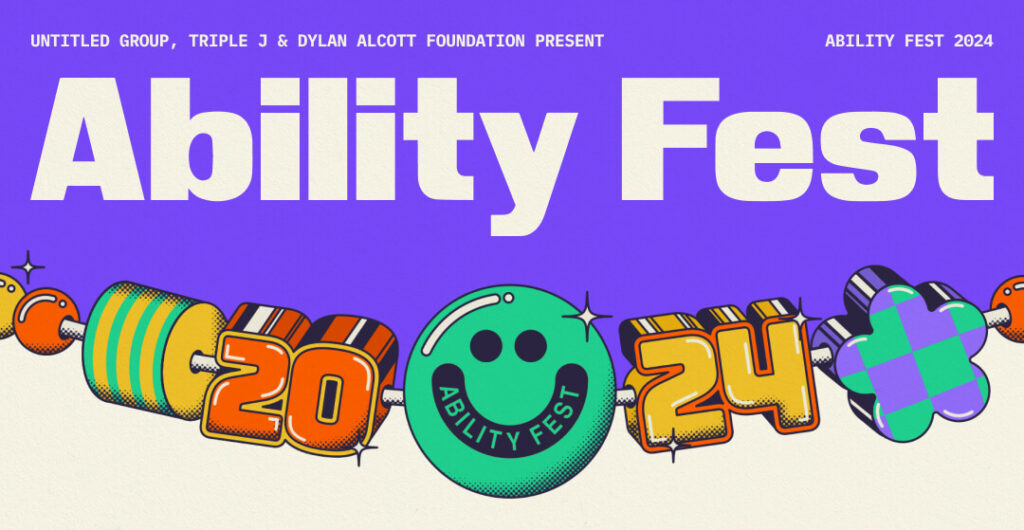 Ability Fest 2024 promotional graphic design