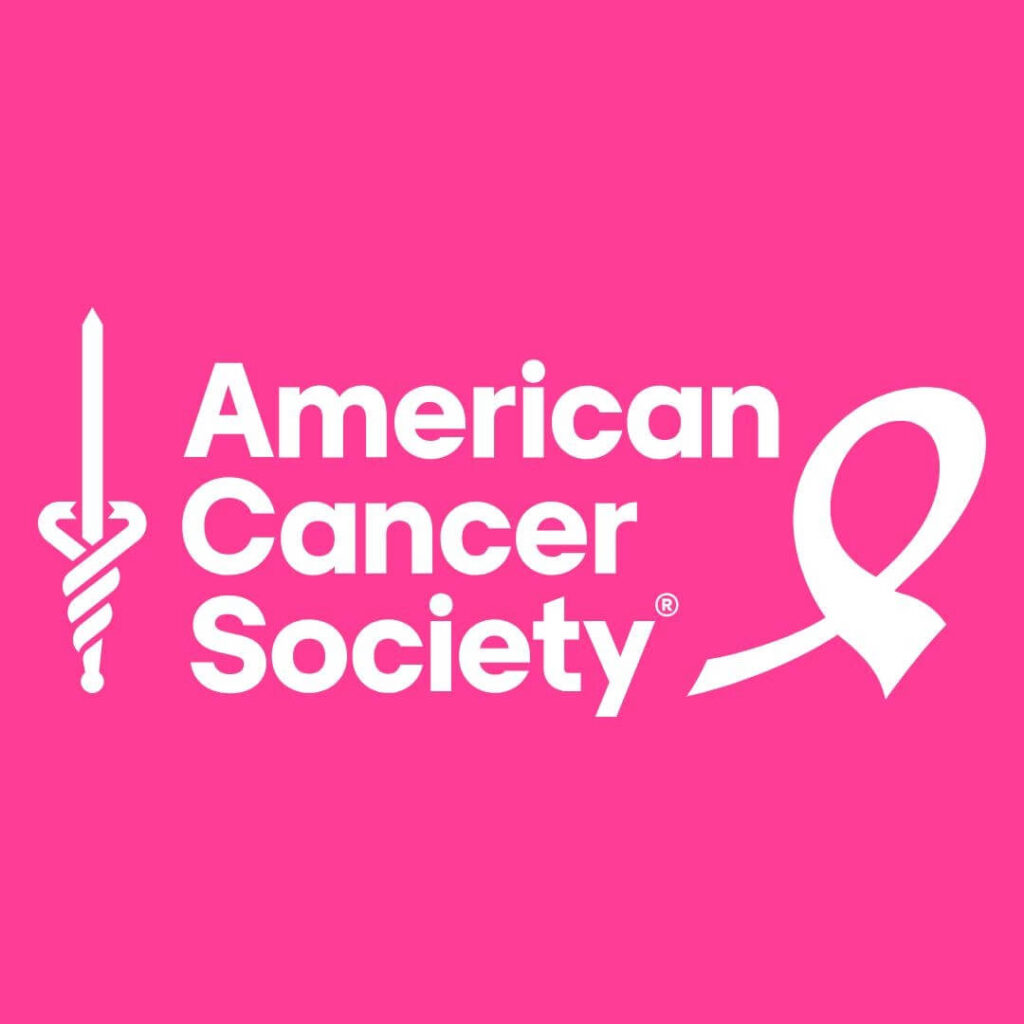 American Cancer Society logo with pink ribbon