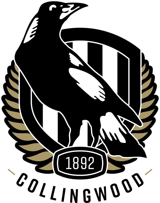 Magpie on crest with 1892 banner