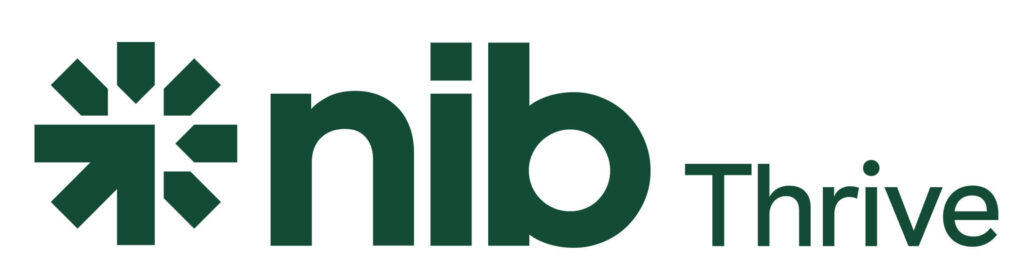 nib Thrive logo in green color