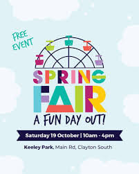 Spring Fair event details and date information.