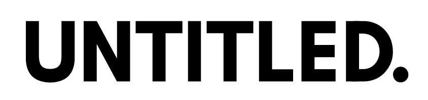 Bold text logo, UNTITLED.