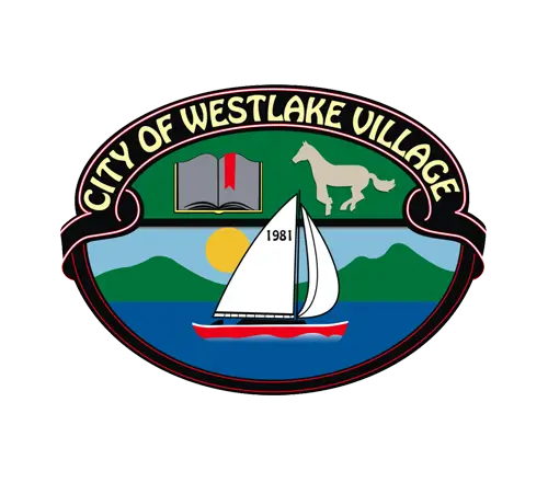 City of Westlake Village emblem with sailboat.