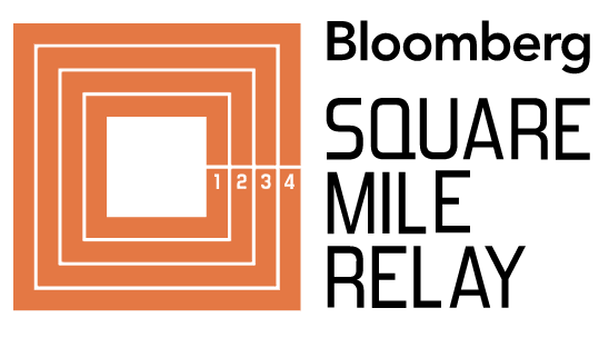 Bloomberg Square Mile Relay logo design.