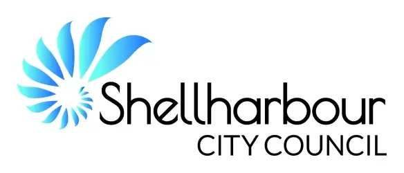 Shellharbour City Council logo with blue design.