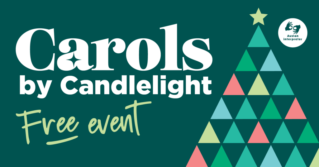 Carols by Candlelight free event with Auslan interpreter