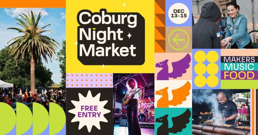 Coburg Night Market event, music, food, art