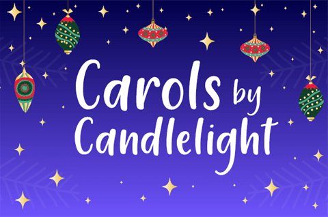 Christmas event: Carols by Candlelight banner