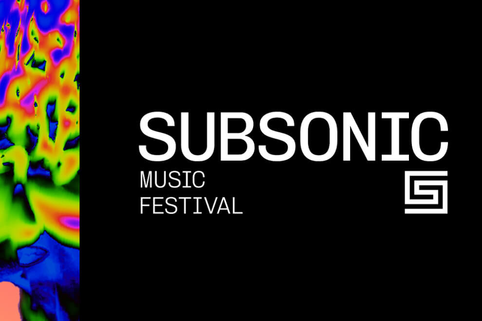 Subsonic Music Festival poster with vibrant colors