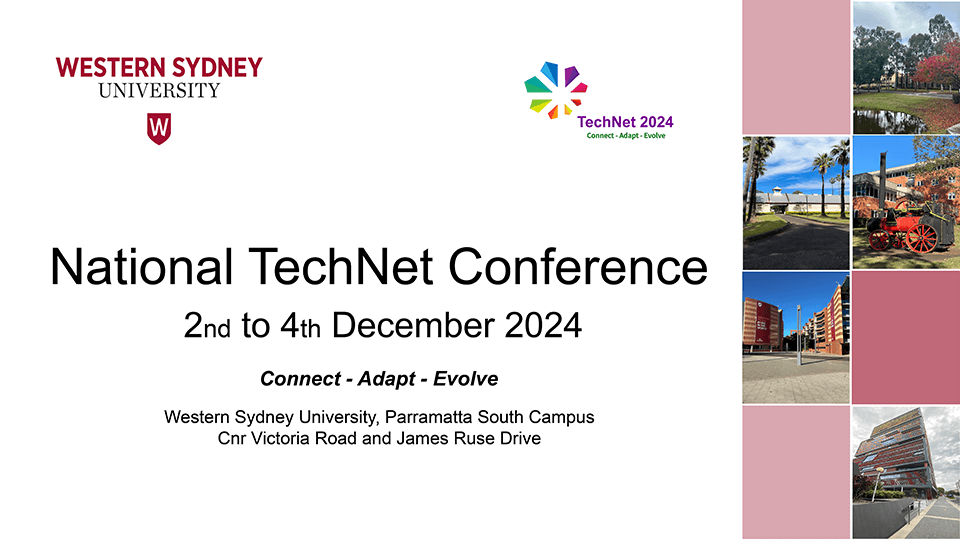 TechNet Conference 2024, Western Sydney University, Australia