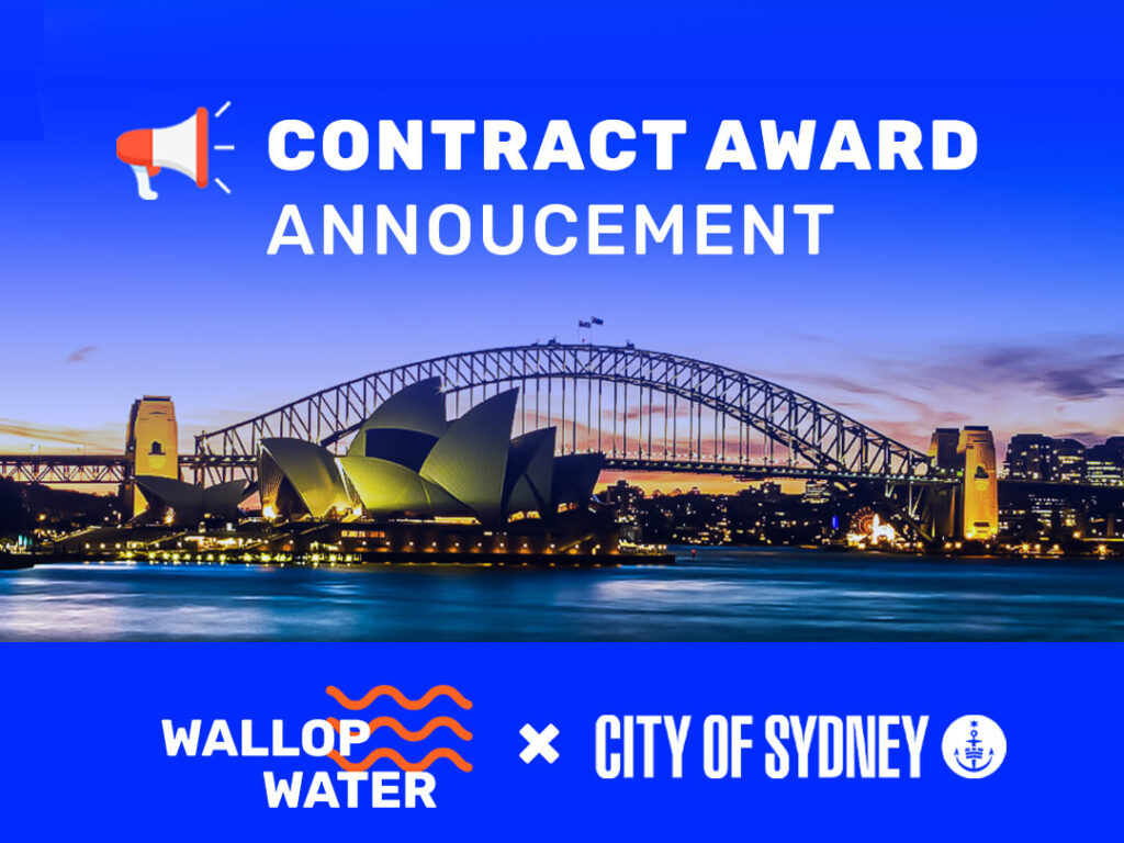 Contract awarded announcement between Wallop Water and City of Sydney