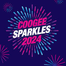 Coogee Sparkles 2024 fireworks celebration graphic