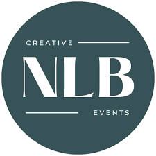 Creative NLB Events logo in dark circle