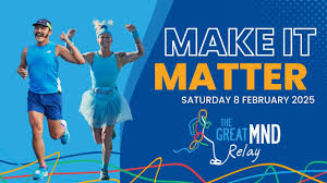 The Great MND Relay event banner, February 2025.