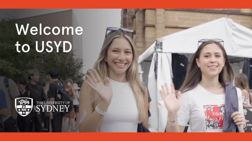 Students welcoming event at University of Sydney.