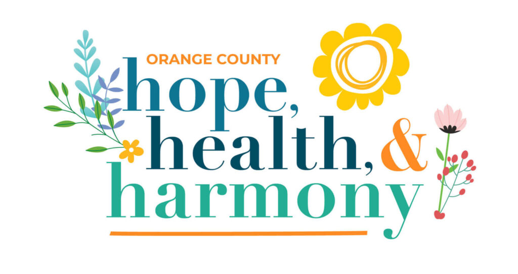 Orange County hope, health, harmony floral design