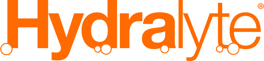Hydralyte logo in orange text
