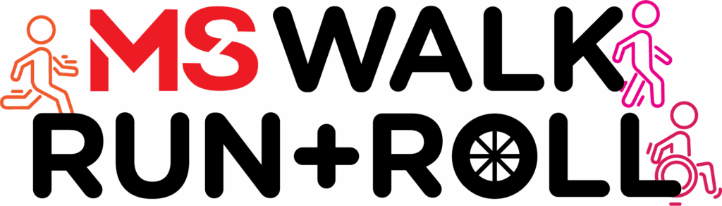 MS Society logo with diverse movement icons