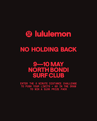 Lululemon event at North Bondi Surf Club May 9-10,2025