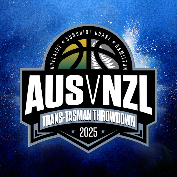 Australia vs New Zealand basketball 2025 event logo