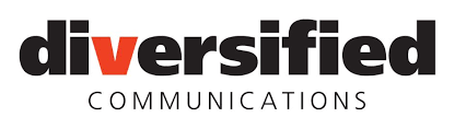Diversified Communications logo in black and red text