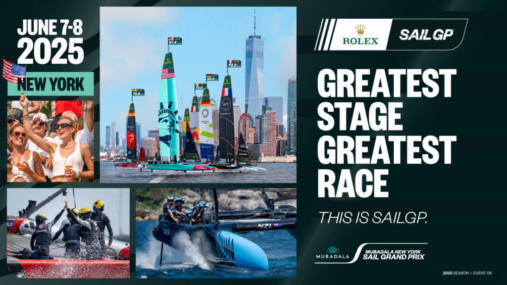 SailGP race in New York, June 7-8, 2025.
