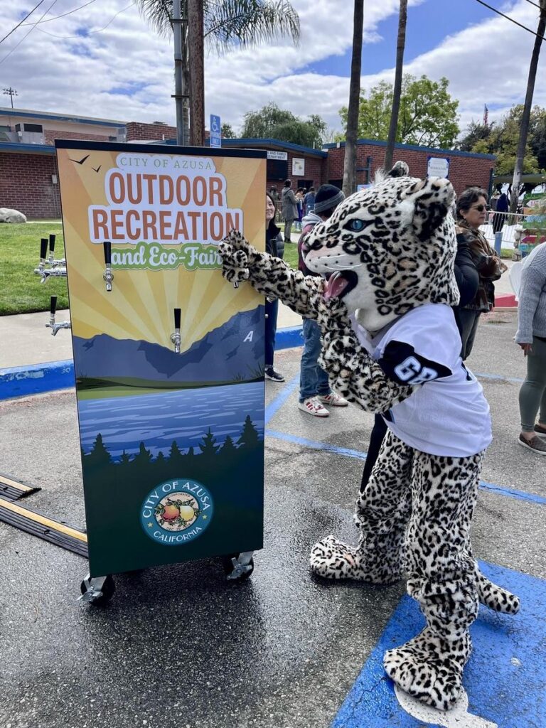 Mascot at Azusa Outdoor Recreation and Eco-Fair