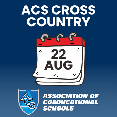 ACS Cross Country event on August 22 calendar.