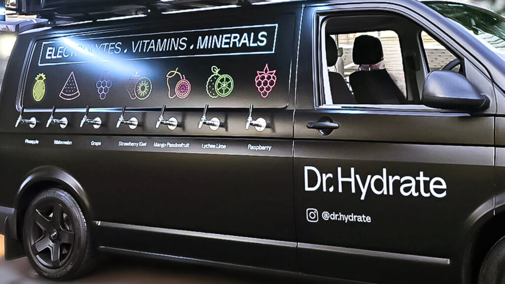 Custom Build Dr Hydrate Van with flavors