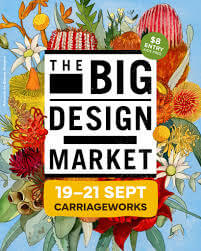 The Big Design Market poster with event details.