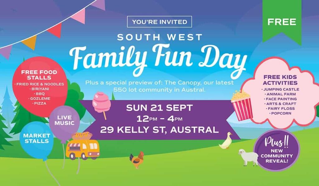 Family Fun Day event flyer with details.