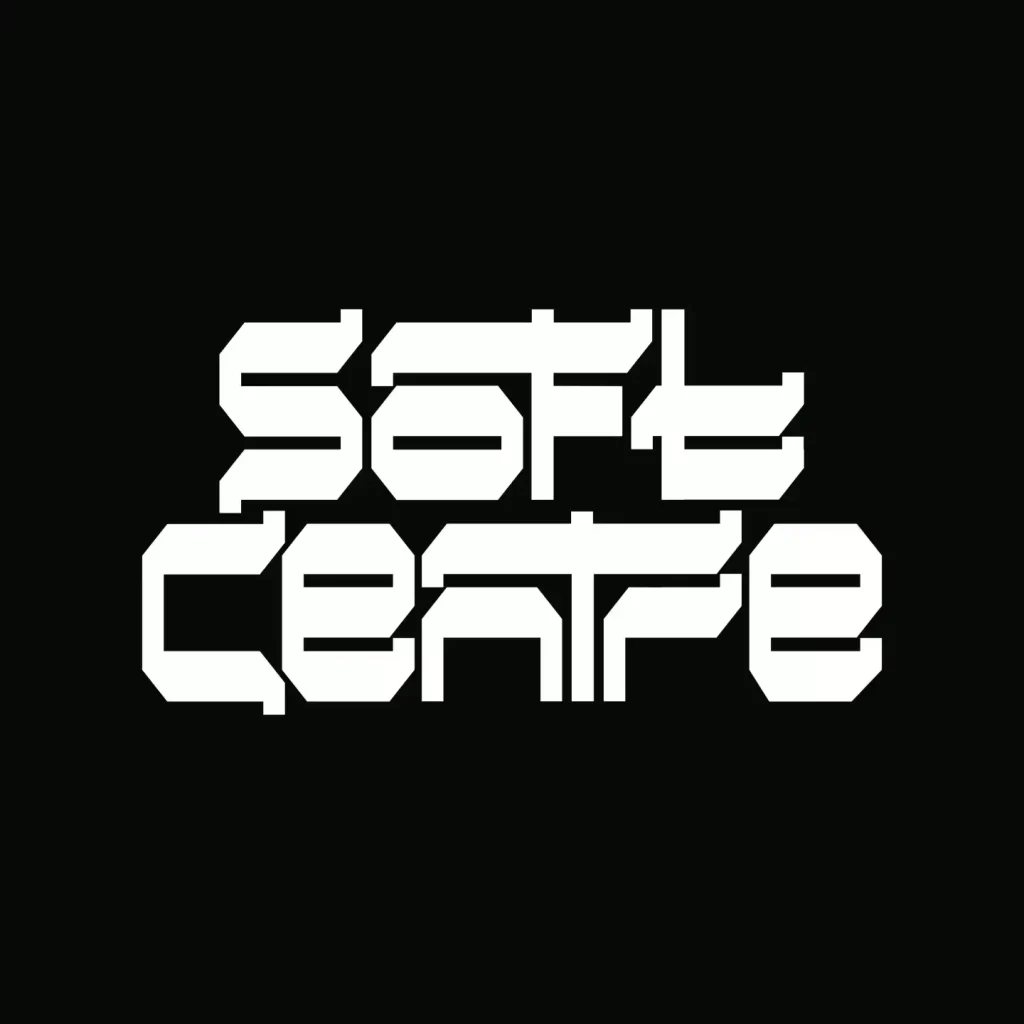 Soft Centre logo in bold geometric typography.