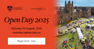 University of Sydney Open Day 2025 event announcement.