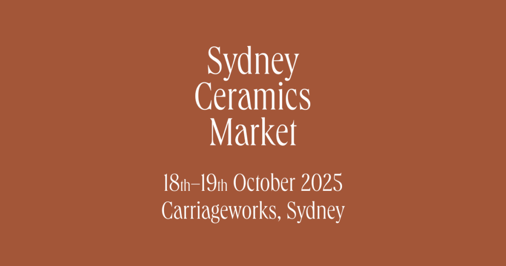 Sydney Ceramics Market October 2025 event poster