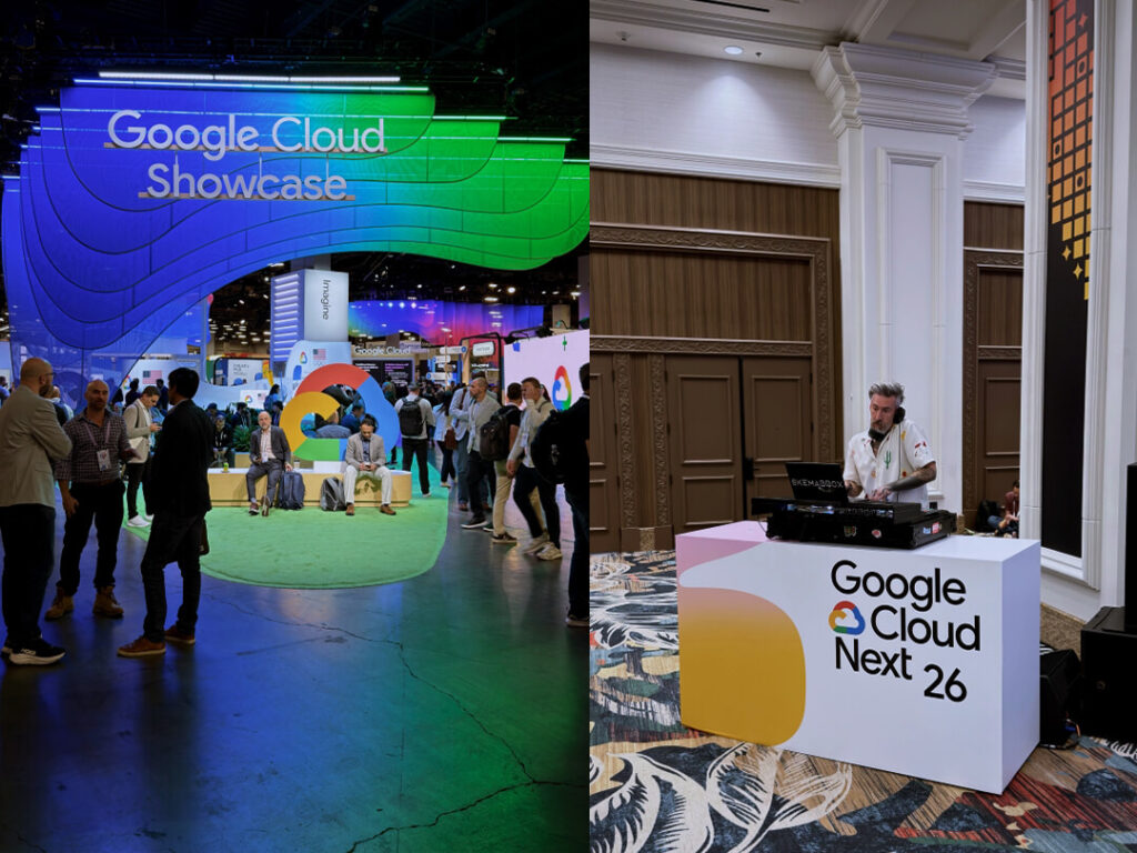 Google Cloud Showcase and DJ at Next event